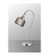 DeRuyter Table Lamp 1 Light E27 Polished Nickel/Smoke Glass-3