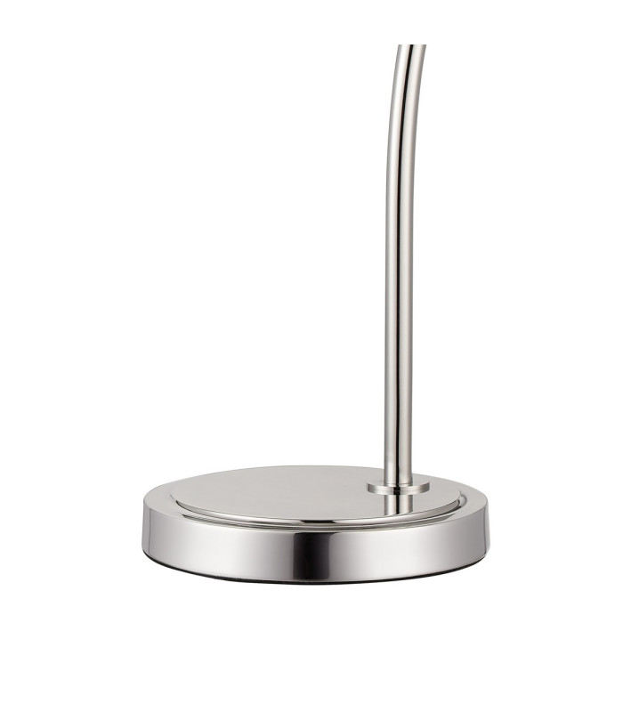 DeRuyter Table Lamp 1 Light E27 Polished Nickel/Smoke Glass-5