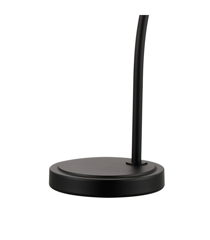 DeRuyter Table Lamp 1 Light E27 Satin Black/Amber Glass-5