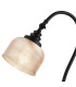 DeRuyter Table Lamp 1 Light E27 Satin Black/Amber Glass-6