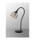 DeRuyter Table Lamp 1 Light E27 Satin Black/Amber Glass-7