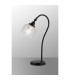 DeRuyter Table Lamp 1 Light E27 Satin Black/Clear Glass-3
