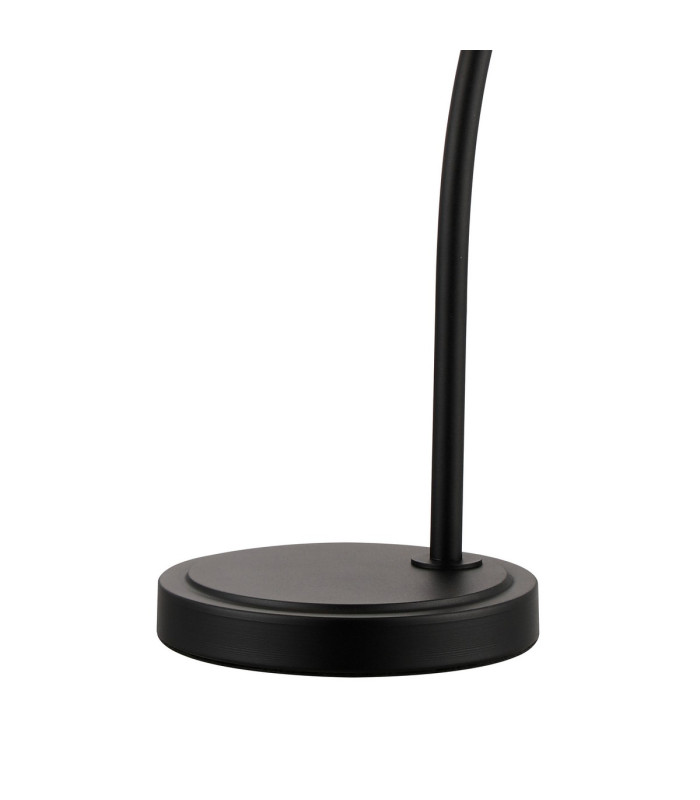 DeRuyter Table Lamp 1 Light E27 Satin Black/Clear Glass-5