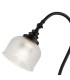 DeRuyter Table Lamp 1 Light E27 Satin Black/Clear Glass-6