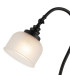 DeRuyter Table Lamp 1 Light E27 Satin Black/Frosted Glass-6