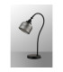 DeRuyter Table Lamp 1 Light E27 Satin Black/Smoke Glass-7