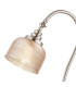 DeRuyter Table Lamp 1 Light E27 Satin Nickel/Amber Glass-6