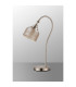 DeRuyter Table Lamp 1 Light E27 Satin Nickel/Amber Glass-7