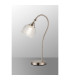 DeRuyter Table Lamp 1 Light E27 Satin Nickel/Clear Glass-3