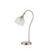DeRuyter Table Lamp 1 Light E27 Satin Nickel/Clear Glass-4