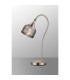DeRuyter Table Lamp 1 Light E27 Satin Nickel/Smoke Glass-3