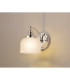 DeRuyter Switched Wall Light 1 Light E27 Polished Nickel/Frosted Glass-3