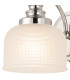 DeRuyter Switched Wall Light 1 Light E27 Polished Nickel/Frosted Glass-5