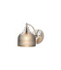 DeRuyter Switched Wall Light 1 Light E27 Polished Nickel/Smoke Glass-1