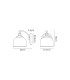 DeRuyter Switched Wall Light 1 Light E27 Satin Nickel/Smoke Glass-2