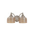 DeRuyter Switched Double Wall Light 2 Light E27 Satin Nickel/Amber Glass-4