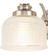 DeRuyter Switched Double Wall Light 2 Light E27 Satin Nickel/Clear Glass-5