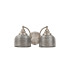 DeRuyter Switched Double Wall Light 2 Light E27 Satin Nickel/Smoke Glass-4