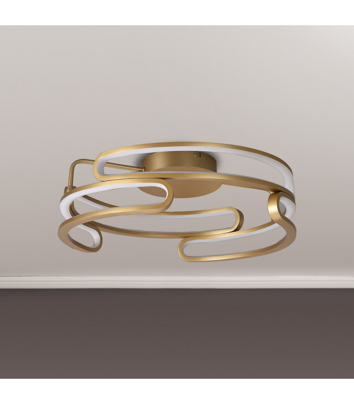 Bath 47cm Ceiling 3 Step Dimming 46W LED 3000K 3700lm Brushed Gold -7