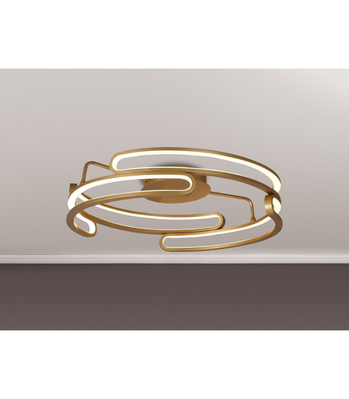 Bath 60cm Ceiling 3 Step Dimming 60W LED 3000K 4500lm Brushed Gold -3