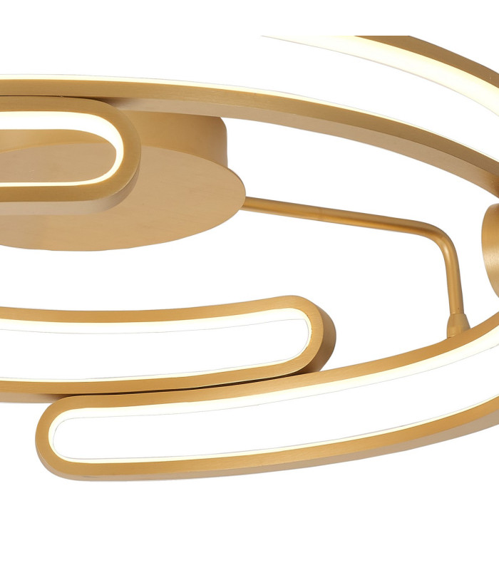 Bath 60cm Ceiling 3 Step Dimming 60W LED 3000K 4500lm Brushed Gold -6