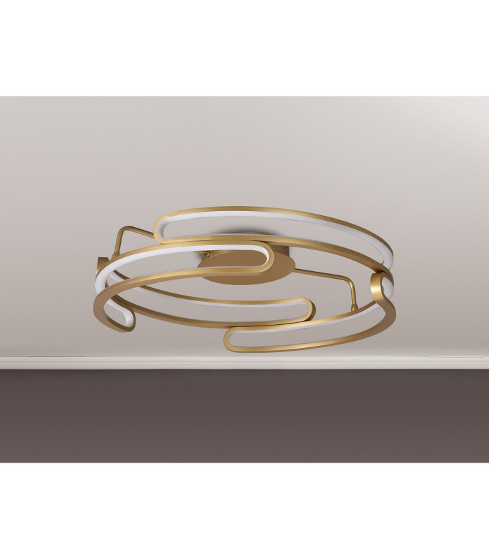 Bath 60cm Ceiling 3 Step Dimming 60W LED 3000K 4500lm Brushed Gold -7