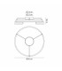 Bath 80cm Ceiling 3 Step Dimming 70W LED 3000K 5500lm Brushed Gold -2