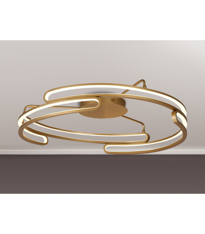 Bath 80cm Ceiling 3 Step Dimming 70W LED 3000K 5500lm Brushed Gold -3