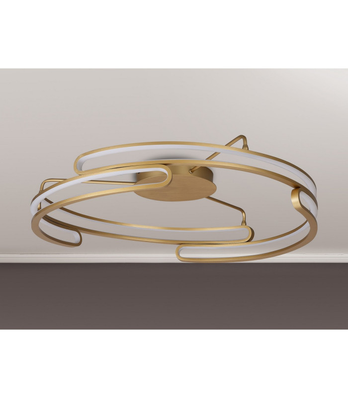 Bath 80cm Ceiling 3 Step Dimming 70W LED 3000K 5500lm Brushed Gold -9
