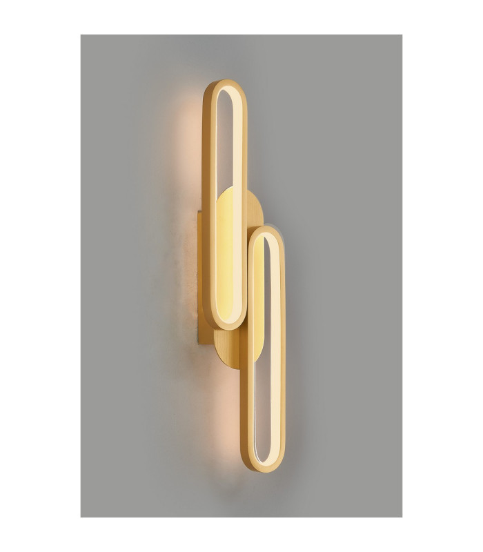 Bath Wall Lamp 3 Step Dimming 18W LED 3000K 1100lm Brushed Gold -11