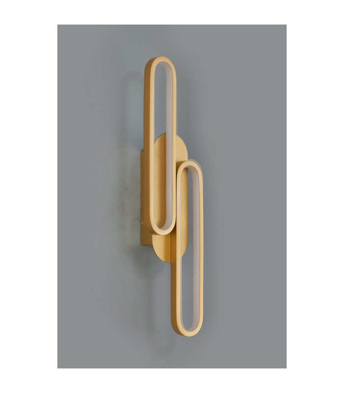 Bath Wall Lamp 3 Step Dimming 18W LED 3000K 1100lm Brushed Gold -12