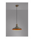 Moravia 35cm 1 Light Braided Pendant Round Tiered Metal Shade Antique Brass/Black/Polished Grey/Gold-3