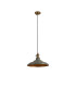 Moravia 35cm 1 Light Braided Pendant Round Tiered Metal Shade Antique Brass/Black/Polished Grey/Gold-5