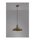 Moravia 35cm 1 Light Braided Pendant Round Tiered Metal Shade Antique Brass/Black/Polished Grey/Gold-8