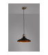 Moravia 35cm 1 Light Braided Pendant Round Tiered Metal Shade Antique Brass/Black/Matt Black/Gold-3