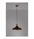 Moravia 35cm 1 Light Braided Pendant Round Tiered Metal Shade Antique Brass/Black/Matt Black/Gold-8