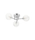 Tivoli 44.5cm Semi Flush Ceiling Round 3 Light G9 IP44 Polished Chrome/Clear Ribbed Round Glass-4