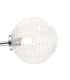 Tivoli 44.5cm Semi Flush Ceiling Round 3 Light G9 IP44 Polished Chrome/Clear Ribbed Round Glass-6