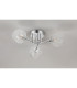 Tivoli 44.5cm Semi Flush Ceiling Round 3 Light G9 IP44 Polished Chrome/Clear Ribbed Round Glass-8