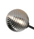 Tivoli 44.5cm Semi Flush Ceiling Round 3 Light G9 IP44 Satin Black/Smoke Ribbed Round Glass-6