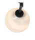 Tivoli 44.5cm Semi Flush Ceiling Round 3 Light G9 IP44 Satin Black/Grey Round Marble Effect Glass-7