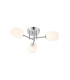Tivoli 46cm Semi Flush Ceiling Round 3 Light G9 IP44 Polished Chrome/Opal Smooth Tubular Glass-1