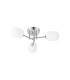 Tivoli 46cm Semi Flush Ceiling Round 3 Light G9 IP44 Polished Chrome/Opal Smooth Tubular Glass-4