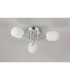Tivoli 46cm Semi Flush Ceiling Round 3 Light G9 IP44 Polished Chrome/Opal Smooth Tubular Glass-8