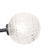Tivoli 44.5cm Semi Flush Ceiling Round 3 Light G9 IP44 Satin Black/Clear Cross Pattern Round Glass-6