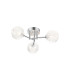 Tivoli 44.5cm Semi Flush Ceiling Round 3 Light G9 IP44 Polished Chrome/Clear Dune Effect Round Glass-1
