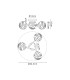 Tivoli 44.5cm Semi Flush Ceiling Round 3 Light G9 IP44 Polished Chrome/Clear Dune Effect Round Glass-2
