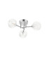 Tivoli 44.5cm Semi Flush Ceiling Round 3 Light G9 IP44 Polished Chrome/Clear Dune Effect Round Glass-4