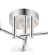 Tivoli 44.5cm Semi Flush Ceiling Round 3 Light G9 IP44 Polished Chrome/Clear Dune Effect Round Glass-5