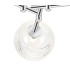 Tivoli 44.5cm Semi Flush Ceiling Round 3 Light G9 IP44 Polished Chrome/Clear Dune Effect Round Glass-7